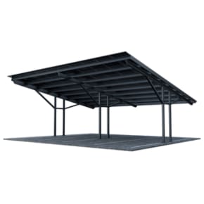 Carport T2 z konstrukcją pod PV