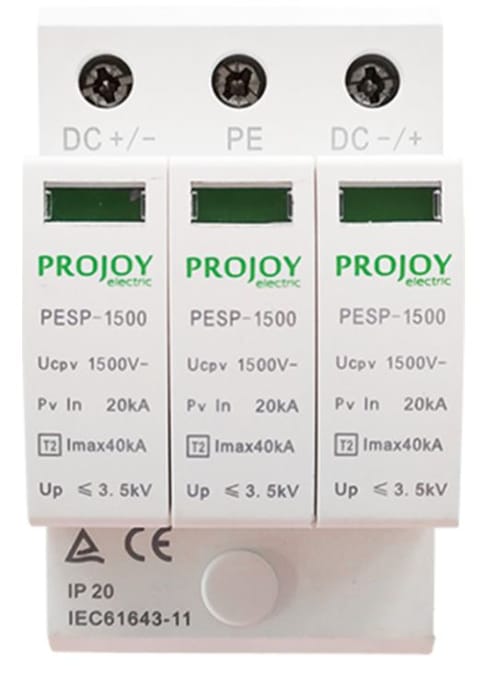 PROJOY Ogranicznik przepięć do systemów PV PESP-1000 T2 1000V DC 3P (312906)