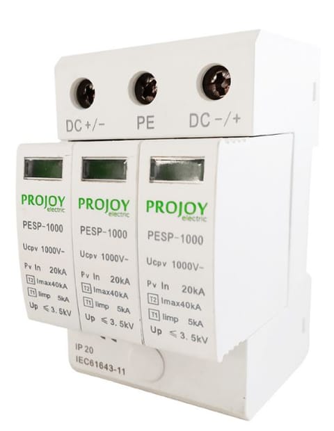 PROJOY Ogranicznik przepięć do systemów PV PESP-1500 T1+T2 1500V DC 3P