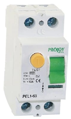 PROJOY Wyłącznik róznicowoprądowy PEL1-63 2P 40A 30mA 6kA typ A (308350)