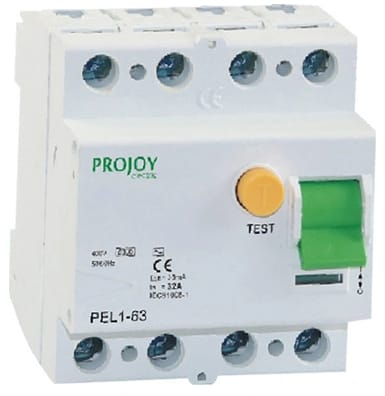 PROJOY Wyłącznik róznicowoprądowy PEL1-63 4P 40A 100mA 6kA typ A (308366)