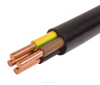 Przewód instalacyjny YKY 5X16.0 ŻO RE czarny kabel ziemny CU drut 0.6/1KV