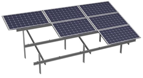 KONSTRUKCJA DH3 DWUPODPOROWA GRUNTOWA (1800<L<1990 lub W<1135) dla PV BIFACIAL