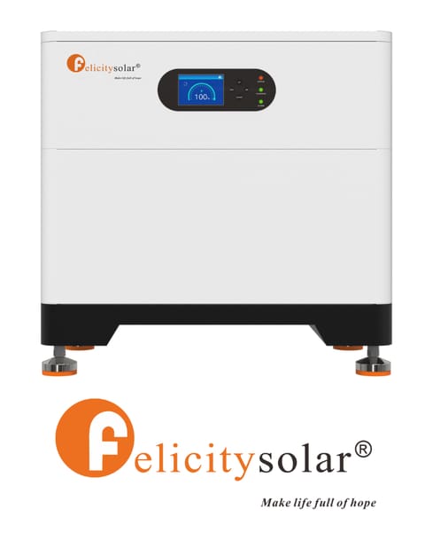 Felicity: Zestaw Bateria FLH96050SMG1 5.12kWh 50Ah z funkcją grzania (wysokonapięciowy)