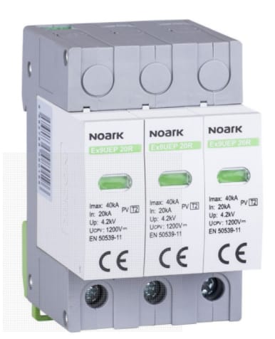 NOARK Ogranicznik przepięć do systemów PV T2 1200V DC 3P (112894)