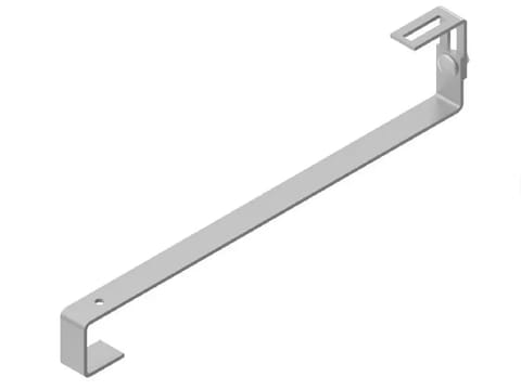 Uchwyt hakowy S50 regulowany: 500x30x4mm /dach skośny